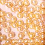 6211 saltwater half-drilled pearl about 6.5-7mm gold color.jpg